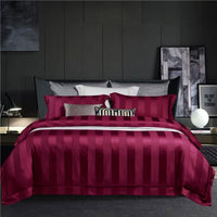 HKM-098579 Long-Staple Cotton Four-Piece Bedding Set with Simple Color Options