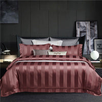 HKM-098579 Long-Staple Cotton Four-Piece Bedding Set with Simple Color Options