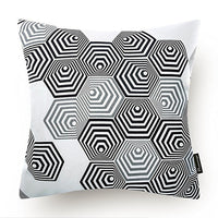 HKM-098643 Geometric Super Soft Plush Pillowcase Cushion Cover - 45x45cm, Multiple Styles Available