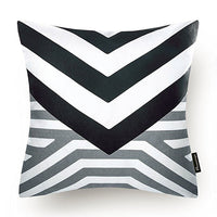 HKM-098643 Geometric Super Soft Plush Pillowcase Cushion Cover - 45x45cm, Multiple Styles Available