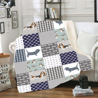 HKM-099091 Cute Cartoon Animal Double Layer Lamb Wool Blanket - Soft, Thick, Skin-friendly Cashmere Blanket in Various Colors and Sizes