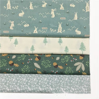 HKM-099091 Handmade Cotton Fabric with Water Print for Bedding, Bags, Curtains, and Clothing - 160cm Wide, 10m Length