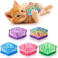 HKM-099283 Interactive Catnip Dice Toy for Cats - Soft Plush Chew Teething Toy for Fun Playtime