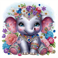 HKM-099347 5D Diamond Dot Painting - Alien Decorative Artwork, Frameless Canvas, 30x30cm