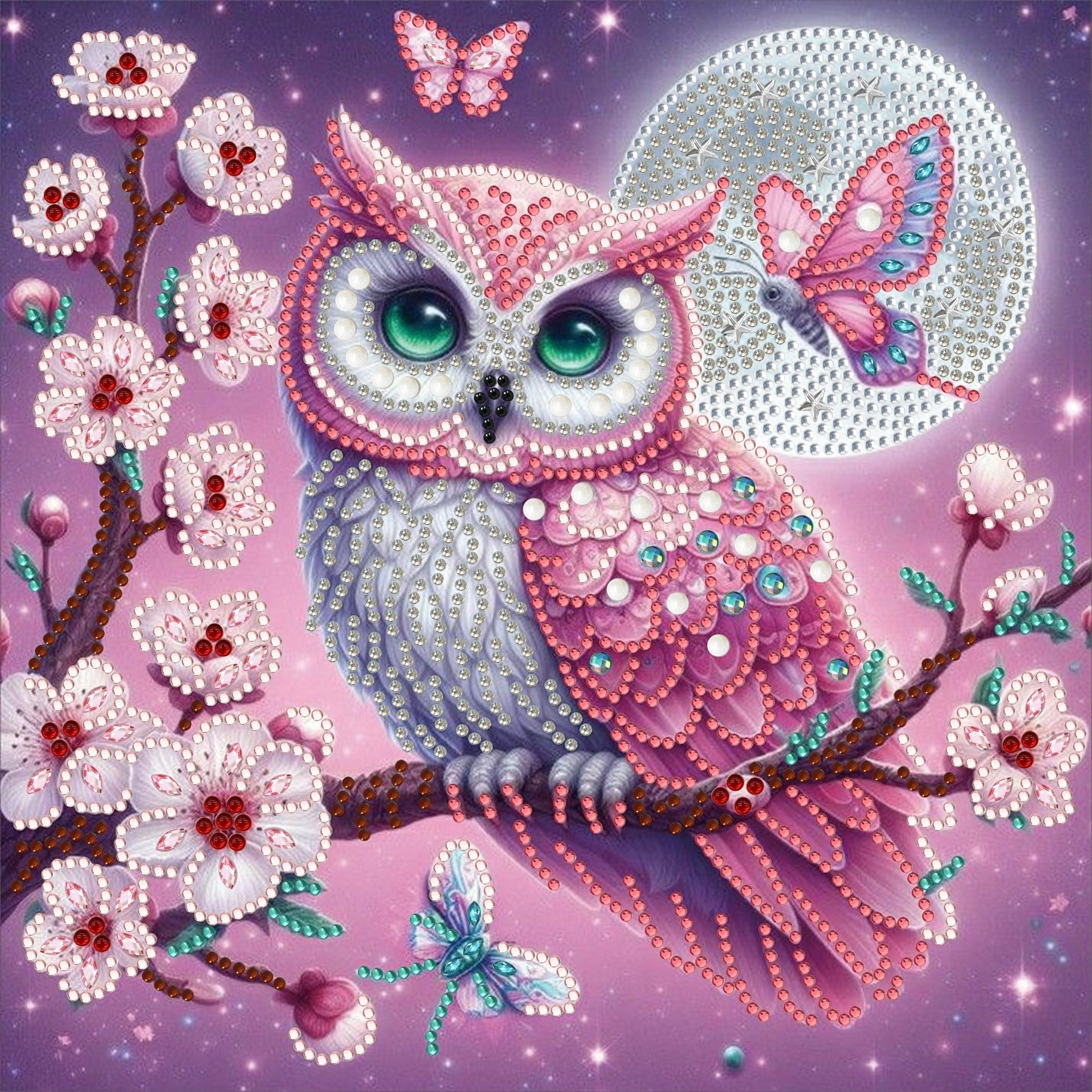HKM-099347 5D Diamond Dot Painting - Alien Decorative Artwork, Frameless Canvas, 30x30cm