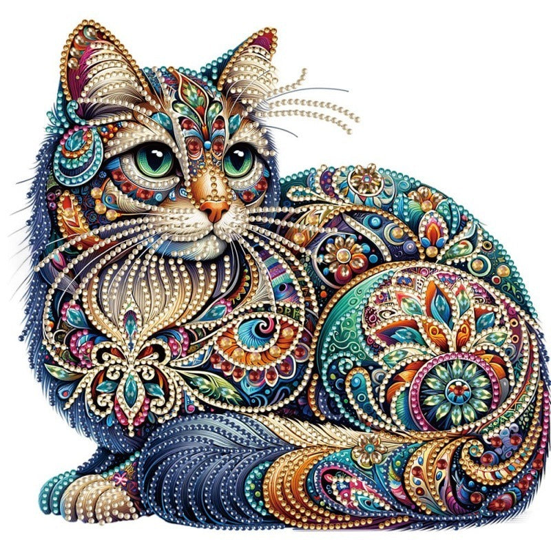 HKM-099347 5D Diamond Dot Painting - Alien Decorative Artwork, Frameless Canvas, 30x30cm