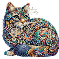 HKM-099347 5D Diamond Dot Painting - Alien Decorative Artwork, Frameless Canvas, 30x30cm