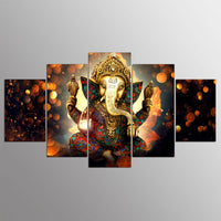 HKM-099411 Indian Elephant God Wall Art - Multiple Sizes Available (20x35cm, 30x50cm, 40x60cm)