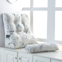 HKM-099475 Cotton Washable Soft Triangle Waist Protection Cushion for Sofa and Bed - Removable and Washable Design