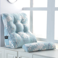 HKM-099475 Cotton Washable Soft Triangle Waist Protection Cushion for Sofa and Bed - Removable and Washable Design