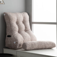 HKM-099475 Cotton Washable Soft Triangle Waist Protection Cushion for Sofa and Bed - Removable and Washable Design