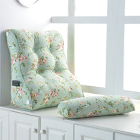 HKM-099475 Cotton Washable Soft Triangle Waist Protection Cushion for Sofa and Bed - Removable and Washable Design