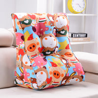 HKM-099475 Cotton Washable Soft Triangle Waist Protection Cushion for Sofa and Bed - Removable and Washable Design
