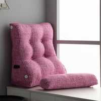 HKM-099475 Cotton Washable Soft Triangle Waist Protection Cushion for Sofa and Bed - Removable and Washable Design