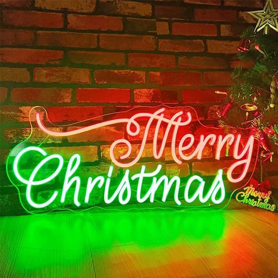 HKM-099539 Neon LED Christmas Decoration Signboard with 12V Power Supply