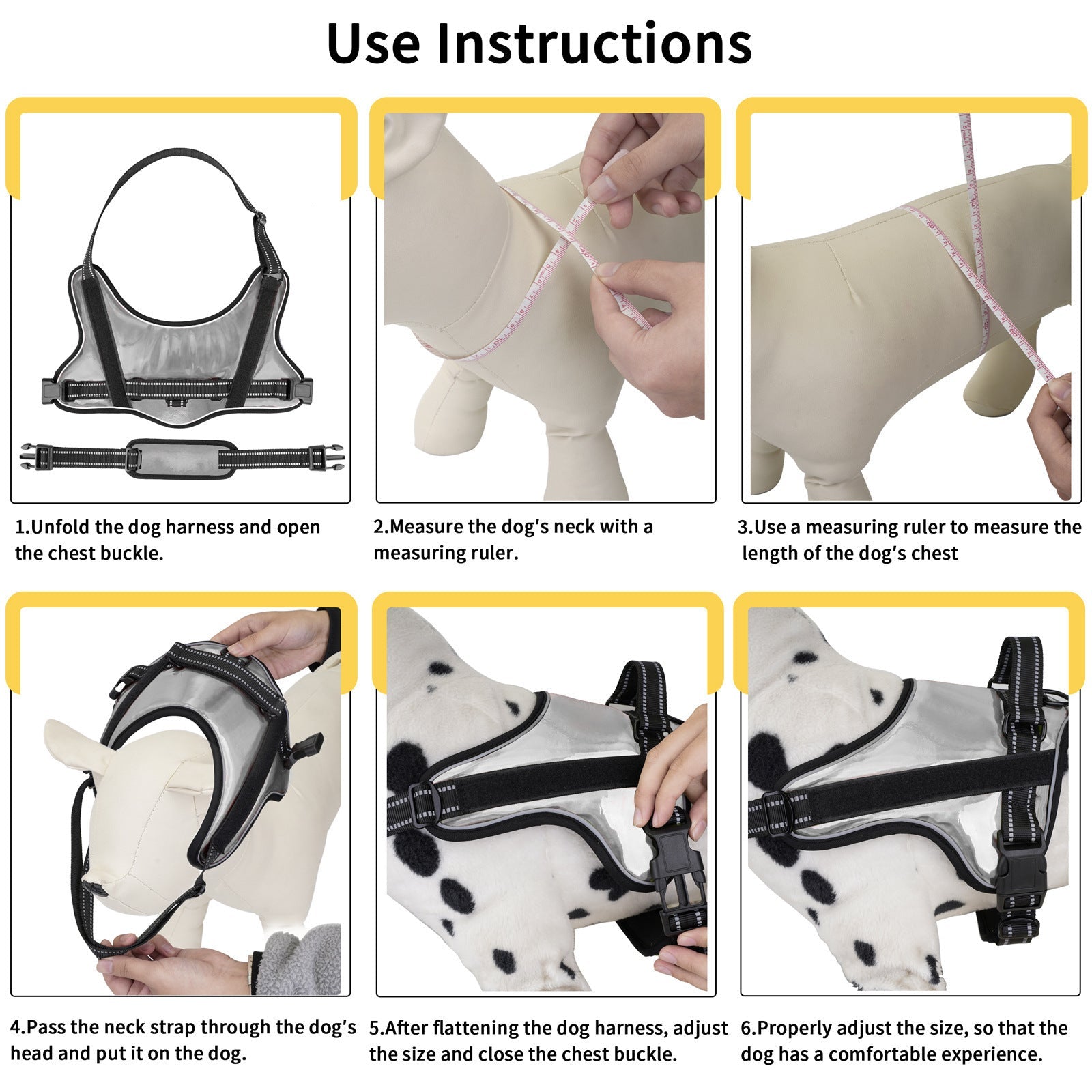 HKM-099603 Adjustable Dog Traction Vest for Medium and Large Breeds - Multi-Color Options Available