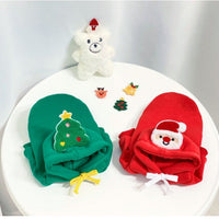 HKM-099667 Christmas Day Sweater for Pets - Festive Red & Green Options Available in Various Sizes