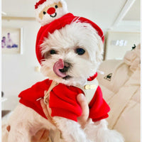 HKM-099667 Christmas Day Sweater for Pets - Festive Red & Green Options Available in Various Sizes