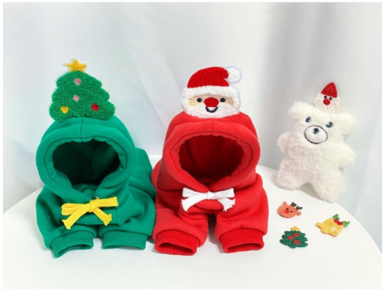 HKM-099667 Christmas Day Sweater for Pets - Festive Red & Green Options Available in Various Sizes