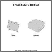 HKM-099731 Scotchgard Down Alternative All Season Comforter Set with Ultra Soft Microfiber and Oeko-Tex Certification