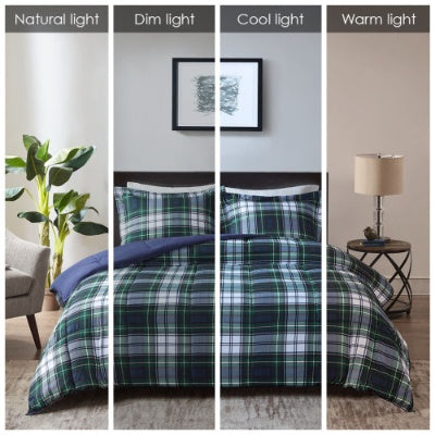 HKM-099731 Scotchgard Down Alternative All Season Comforter Set with Ultra Soft Microfiber and Oeko-Tex Certification