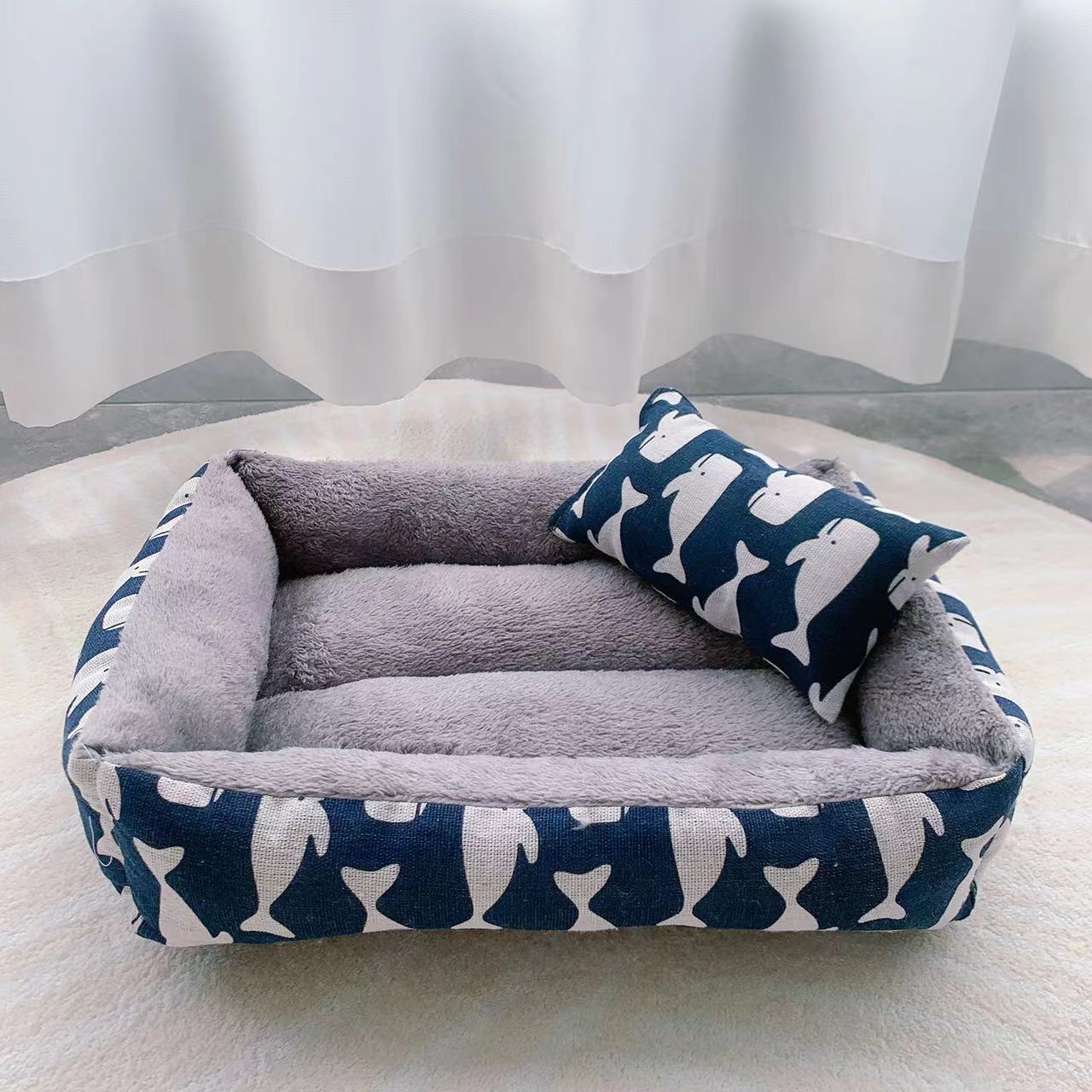 HKM-099795 Pet Supplies Linen Pet Bed Moisture-proof