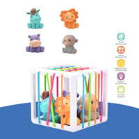 HKM-099987 Cognitive Activity Cube Shape Sorter for Toddlers - Educational Toy for 2 to 4 Years Old