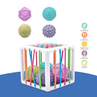 HKM-099987 Cognitive Activity Cube Shape Sorter for Toddlers - Educational Toy for 2 to 4 Years Old