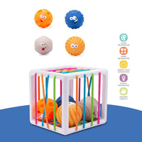 HKM-099987 Cognitive Activity Cube Shape Sorter for Toddlers - Educational Toy for 2 to 4 Years Old