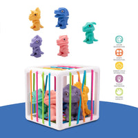 HKM-099987 Cognitive Activity Cube Shape Sorter for Toddlers - Educational Toy for 2 to 4 Years Old