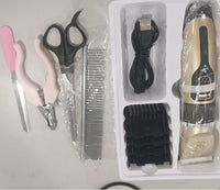 HKM-100115 Professional Pet Hair Clipper with Detachable Blades and Quiet Operation