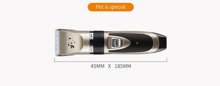 HKM-100115 Professional Pet Hair Clipper with Detachable Blades and Quiet Operation