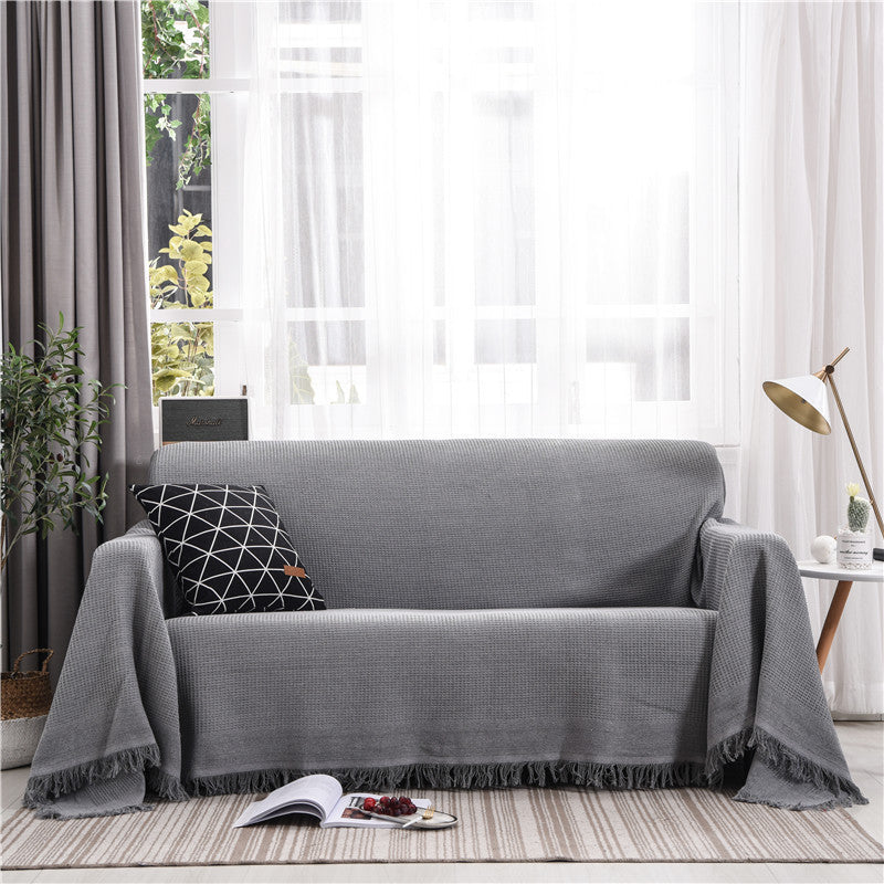 HKM-100243 Nordic Style Universal Sofa Cover for Modular Sofas in Blended Material