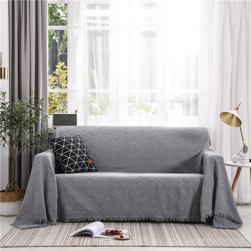 HKM-100243 Nordic Style Universal Sofa Cover for Modular Sofas in Blended Material