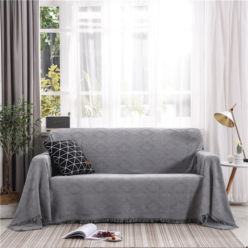 HKM-100243 Nordic Style Universal Sofa Cover for Modular Sofas in Blended Material