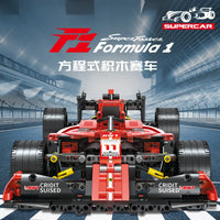 HKM-100243 RC Sports Car Building Blocks Set - Model M24062802, DIY Plastic Racing Car Toy for Ages 14+
