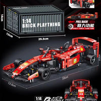 HKM-100243 RC Sports Car Building Blocks Set - Model M24062802, DIY Plastic Racing Car Toy for Ages 14+