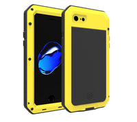 HKM-100499 Waterproof Drop-Proof Phone Case for iPhone 7, 8, 7 Plus, 8 Plus, SE2 - Simple Metal Design
