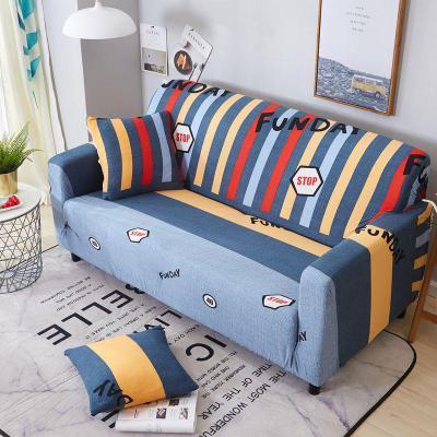 HKM-100627 Detachable Cloth Sofa Cover with Plant Flower Pattern for Sectional Sofas