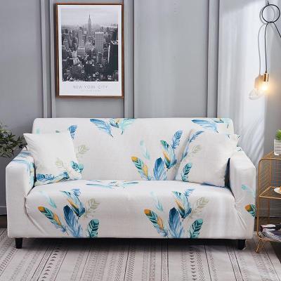 HKM-100627 Detachable Cloth Sofa Cover with Plant Flower Pattern for Sectional Sofas