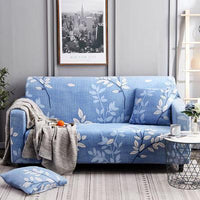 HKM-100627 Detachable Cloth Sofa Cover with Plant Flower Pattern for Sectional Sofas