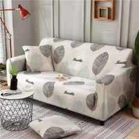HKM-100627 Detachable Cloth Sofa Cover with Plant Flower Pattern for Sectional Sofas