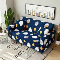 HKM-100627 Detachable Cloth Sofa Cover with Plant Flower Pattern for Sectional Sofas