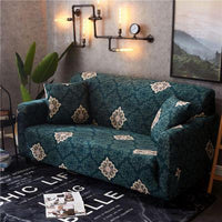 HKM-100627 Detachable Cloth Sofa Cover with Plant Flower Pattern for Sectional Sofas