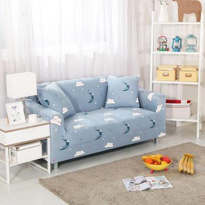 HKM-100627 Detachable Cloth Sofa Cover with Plant Flower Pattern for Sectional Sofas