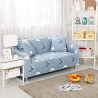 HKM-100627 Detachable Cloth Sofa Cover with Plant Flower Pattern for Sectional Sofas
