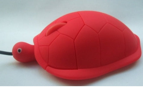 HKM-100755 Tortoise Light Wired Mouse with 1200 DPI Photoelectric Resolution in Red, Green, or Gold