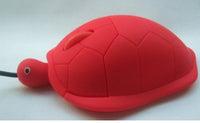 HKM-100755 Tortoise Light Wired Mouse with 1200 DPI Photoelectric Resolution in Red, Green, or Gold