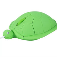 HKM-100755 Tortoise Light Wired Mouse with 1200 DPI Photoelectric Resolution in Red, Green, or Gold