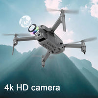 HKM-100819 Mini Foldable 4K HD Camera RC Drone with Altitude Hold and Wi-Fi Remote Control